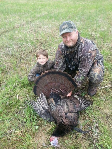 Gage's first gobbler  