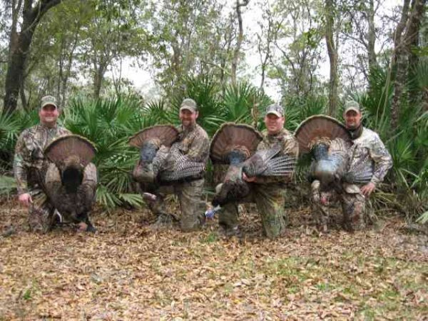 a happy group of Wisconsin hunters