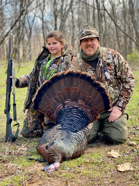 Rosie Mauer with father Dan Mauer 